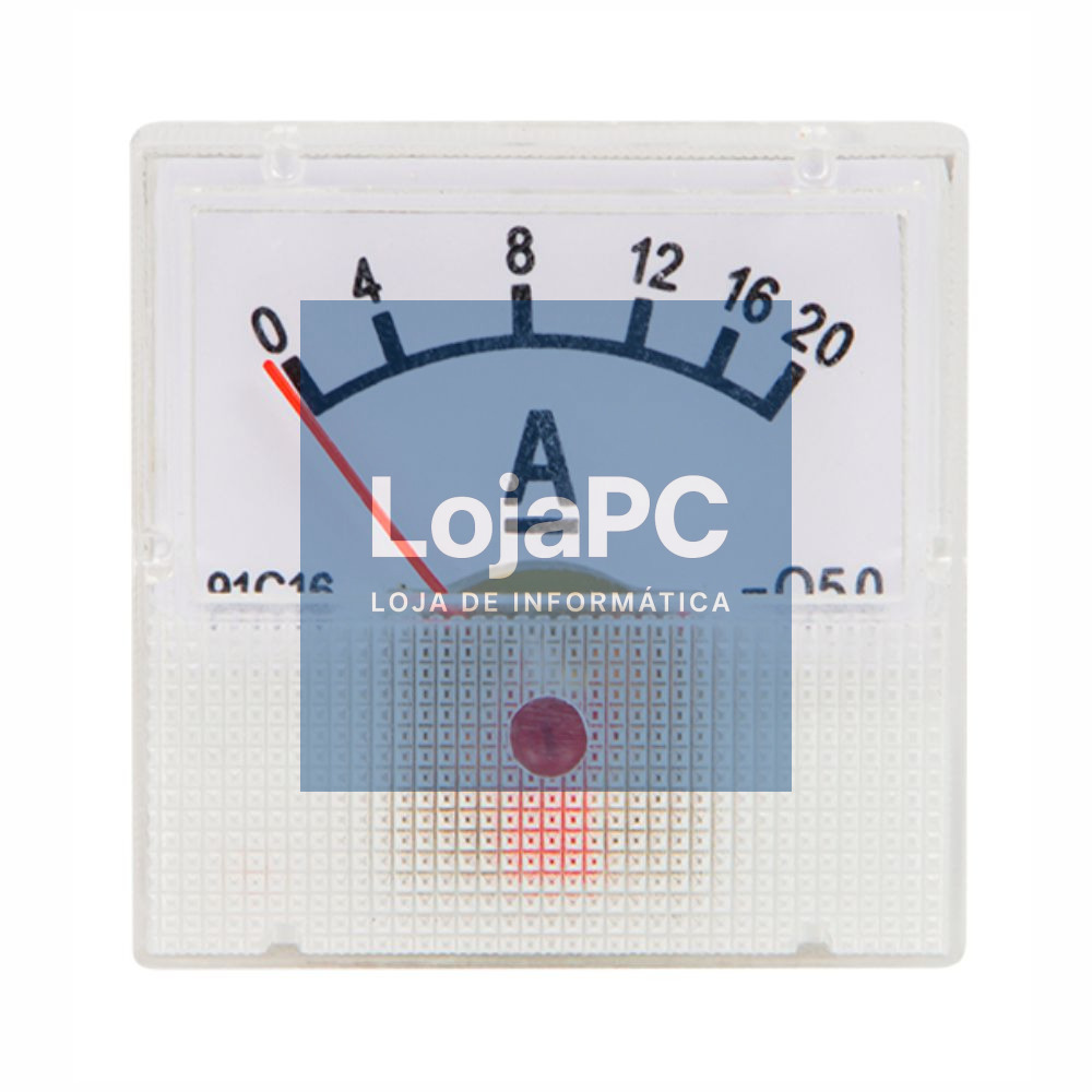 Amperímetro Analógico de Painel 20A DC