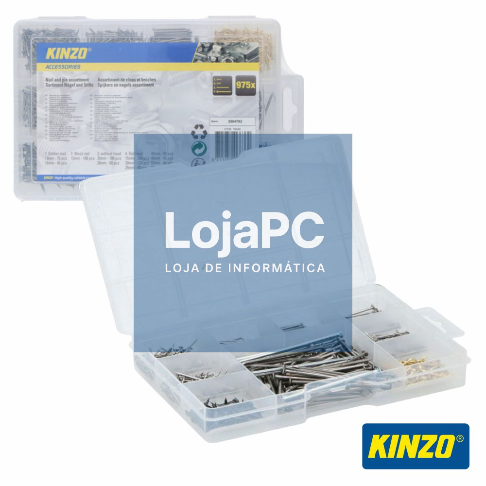 Conjunto De 975 Pregos KINZO