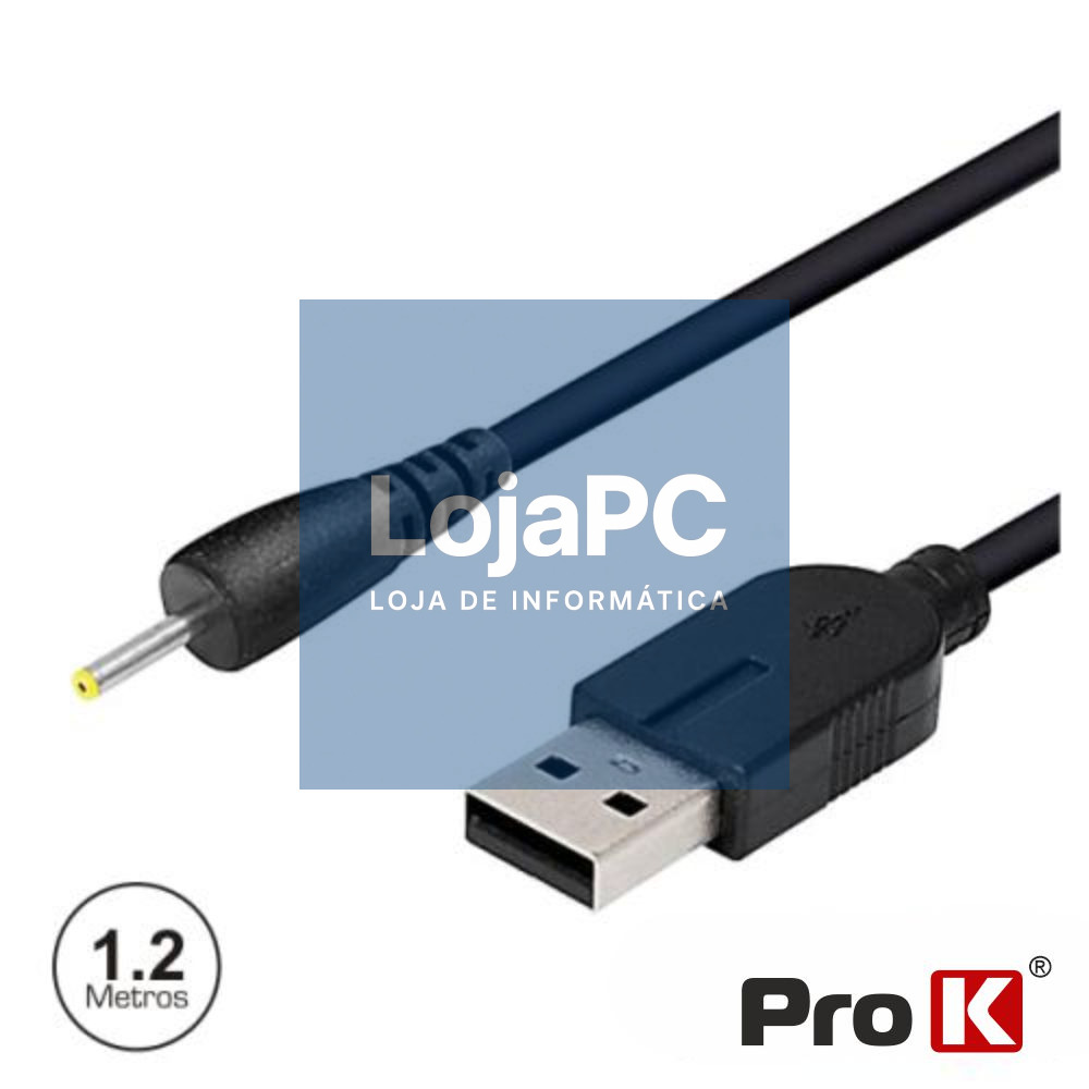 CABO USB-A 3.0 MACHO / DC 2.5x0.75MM P/ TABLET PROK
