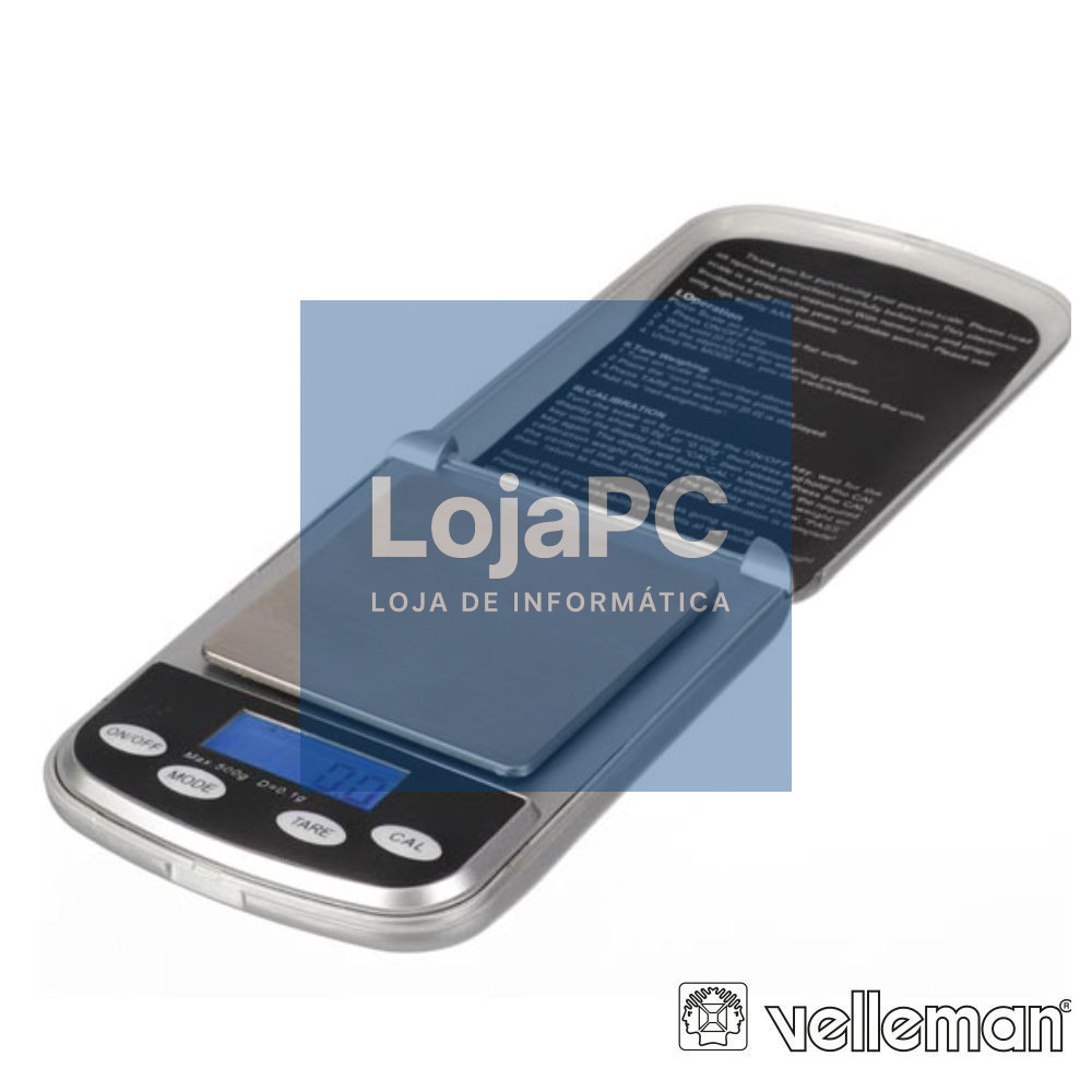 Mini Balança Digital De Precisão - 500 G / 0.1 G VELLEMAN