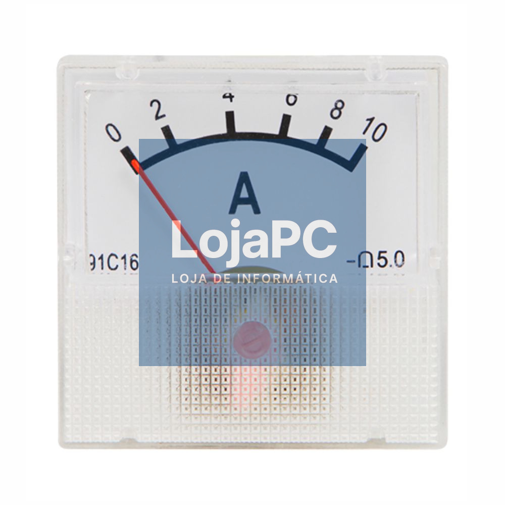 Amperímetro Analógico de Painel 10A DC