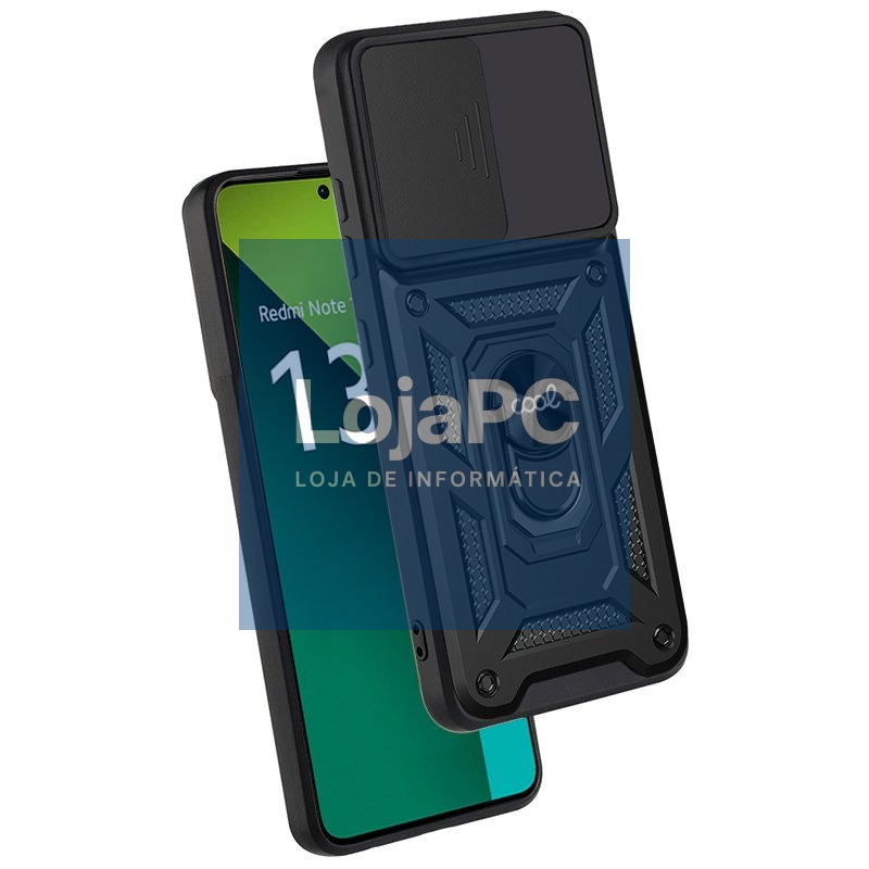COOL Case for Xiaomi Redmi Note 13 Pro 5G / Poco X6 5G Hard Ring Black — imagem 2