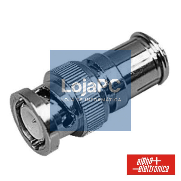 FICHA ADAPTADORA BNC MACHO P/ FICHA COAXIAL FÊMEA ø9.5MM