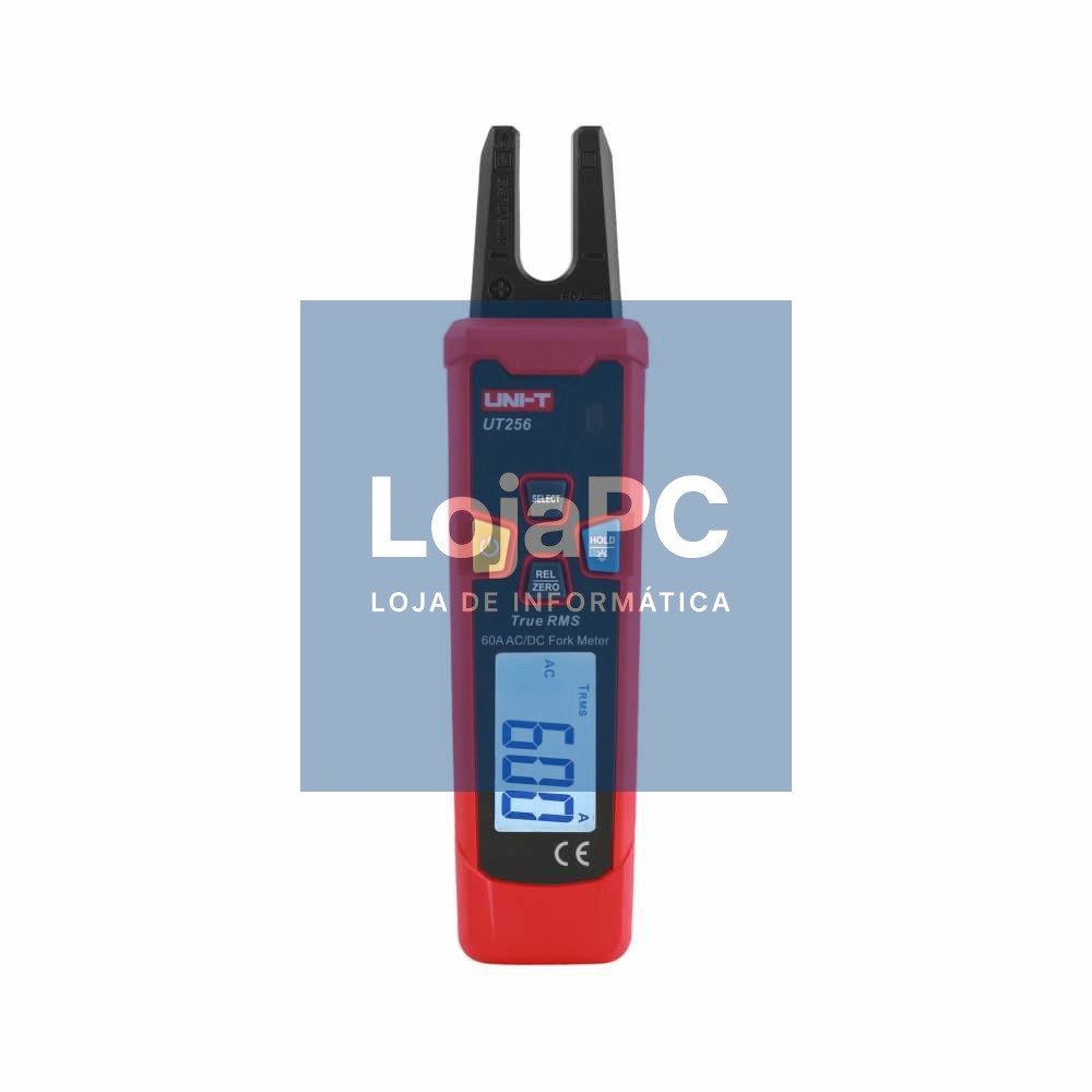 Pinça Amperimétrica Digital 60A 60V NCV T-RMS UNI-T