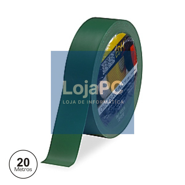 FITA ISOLADORA VERDE 20M