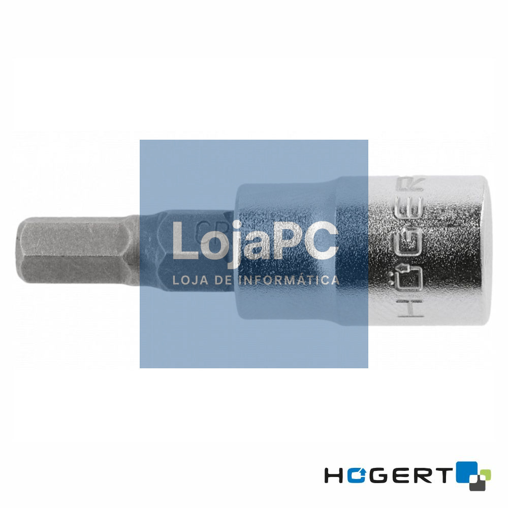 Chave de Caixa C/ Bit Hexagonal 7mm 1/4 HOGERT