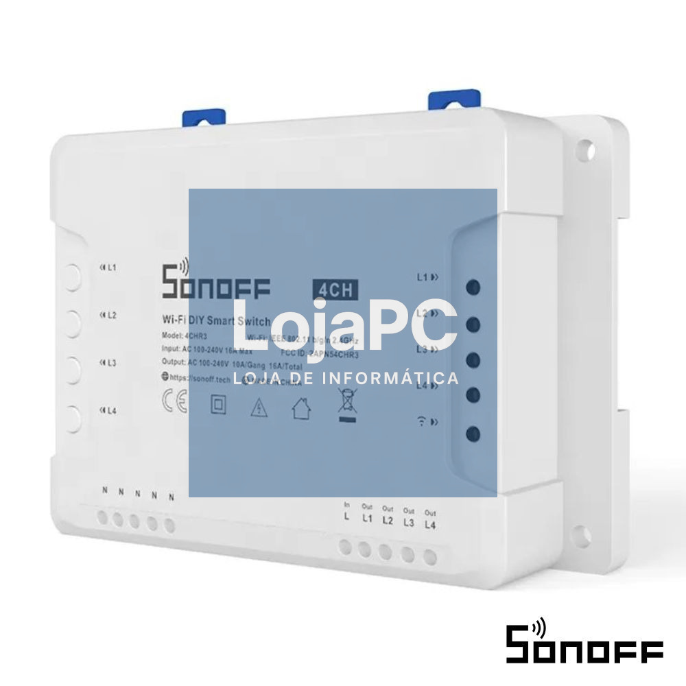 Módulo 4 Interruptores Inteligentes WiFi 4CHR3 SONOFF