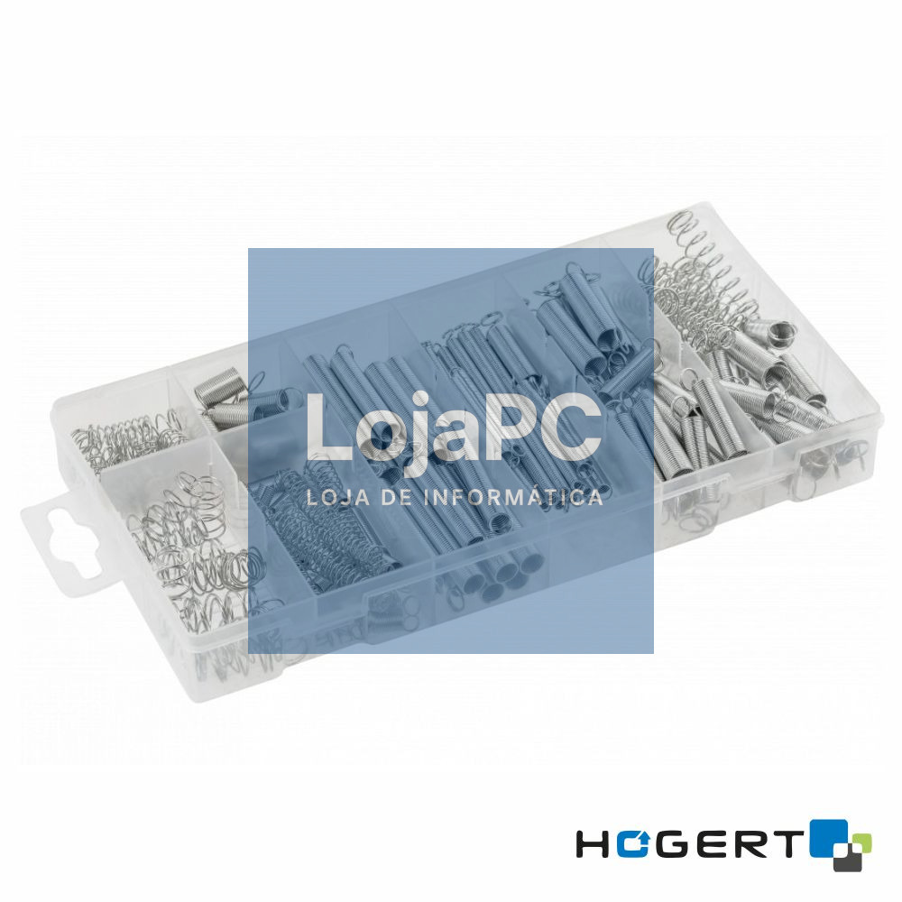 Conjunto de 200 Molas Espirais Em Aço HOGERT