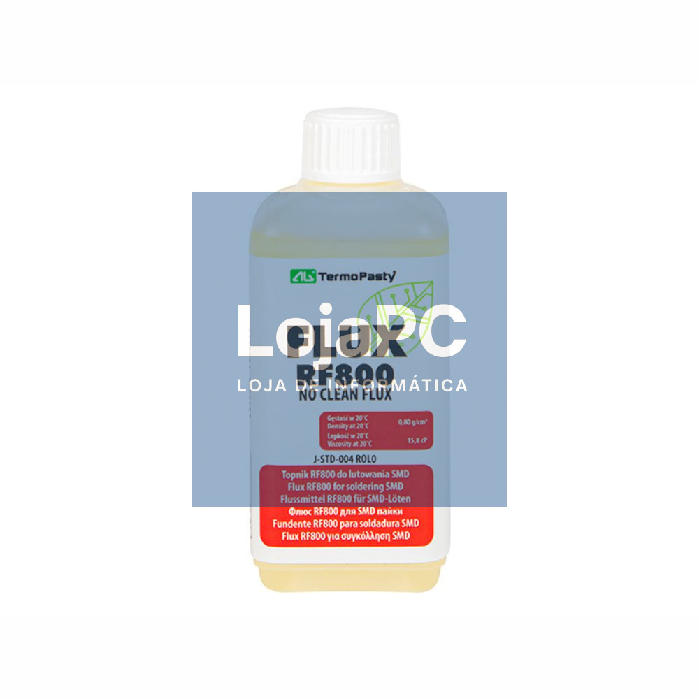 Fluxo Liquido RF800 "No Clean" P/ Soldar SMD 100ml