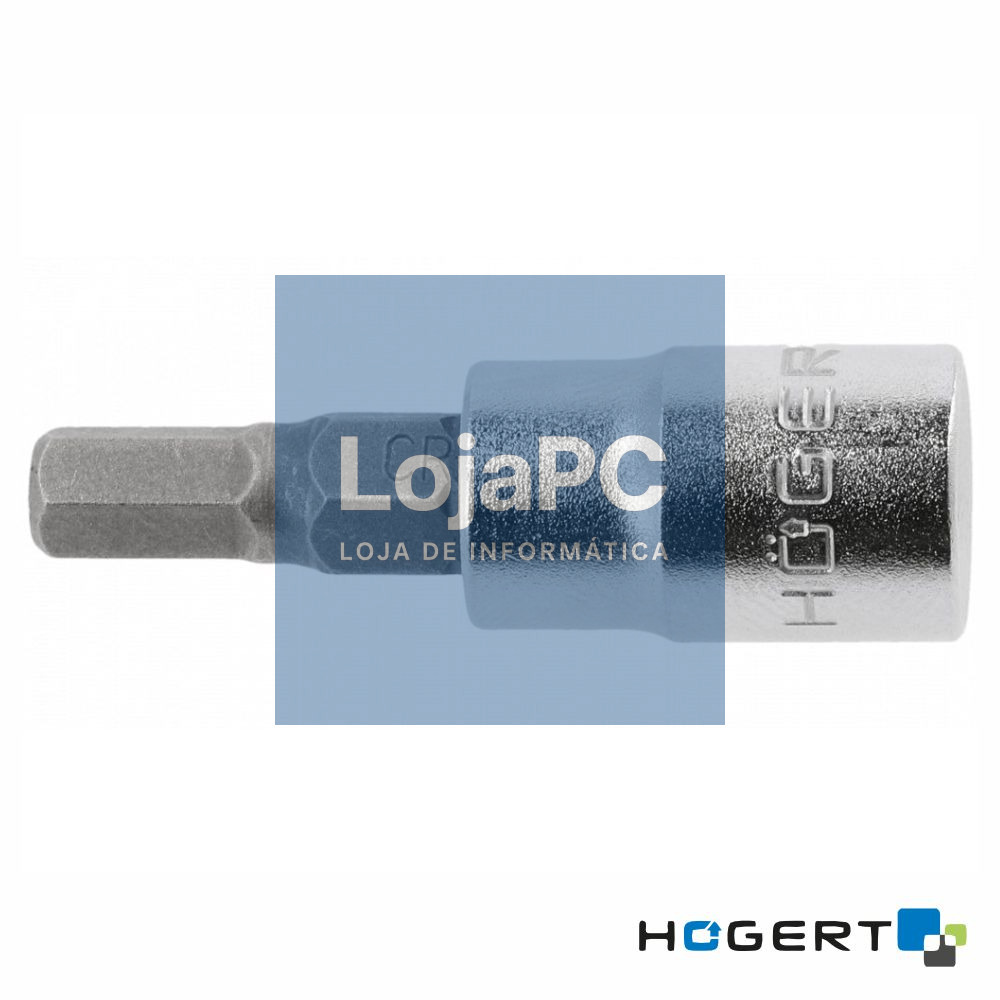 Chave de Caixa C/ Bit Hexagonal 6mm 1/4 HOGERT