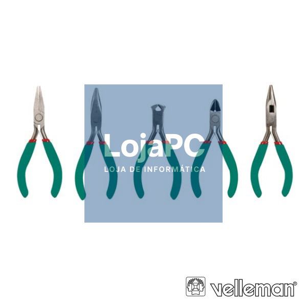 CONJUNTO DE 5 ALICATES DE PRECISÃO VELLEMAN