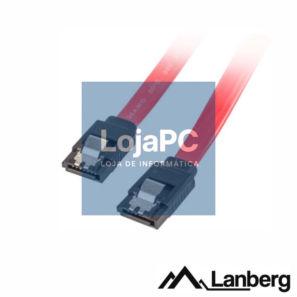 Cabo Dados SATA C/ Bloqueio 0.5m LANBERG