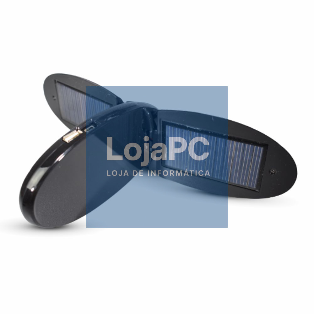 CARREGADOR SOLAR 1100MA 5V C/ 12 FICHAS E LCD USB A-SOLAR