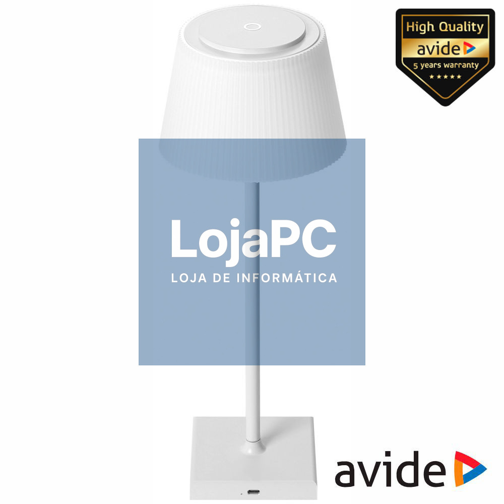 Candeeiro LED C/ Bateria 4W USB 3000/4000/5000K 270lm AVIDE