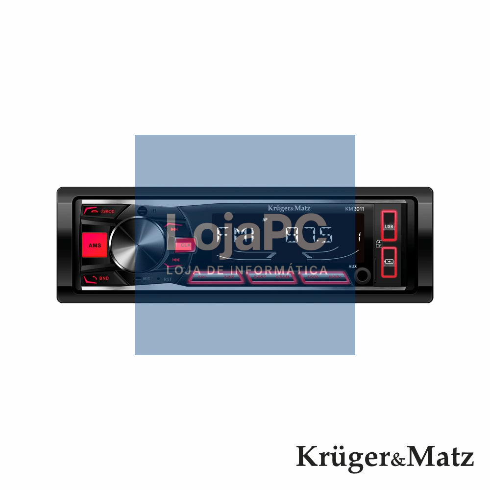 Auto-Rádio MP3 4x25W C/ FM/BT/SD/AUX/USB KRUGER MATZ