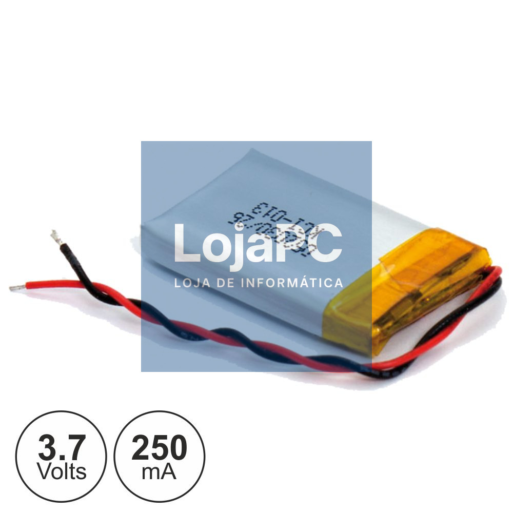 BATERIA LI-POLIMERO 3.7V 250MA