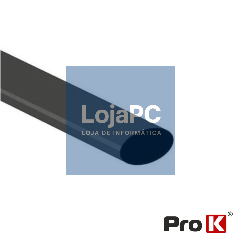 TUBO MANGA TERMORETRÁCTIL 1.6MM 1.2M 50X PRETO PROK
