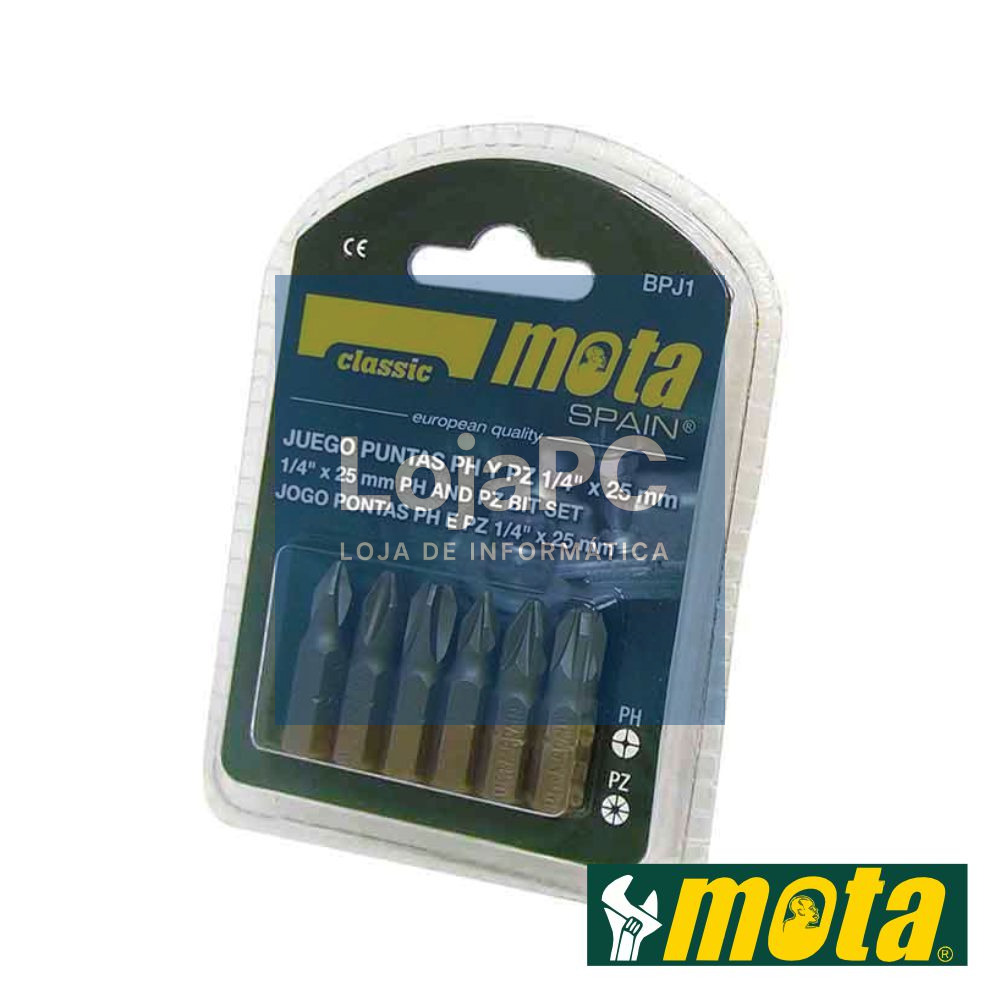 Conjunto de Bits 6x 25mm MOTA
