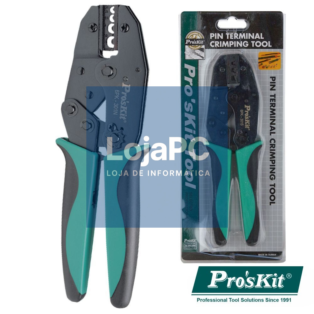ALICATE DE CRAVAR TERMINAIS NÃO ISOLADOS 220MM PROSKIT