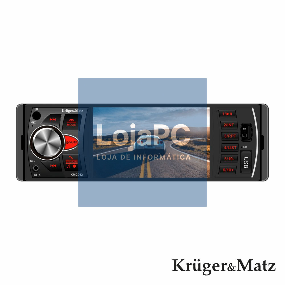 Auto-Rádio 4" FM Mp3 4x25W C/ BT/RDS/MP5/USB/Comando
