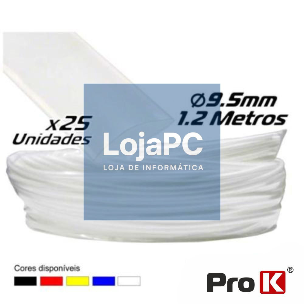 TUBO MANGA TERMORETRÁCTIL 9.5MM 1.2M 25X TRANSPARENTE PROK