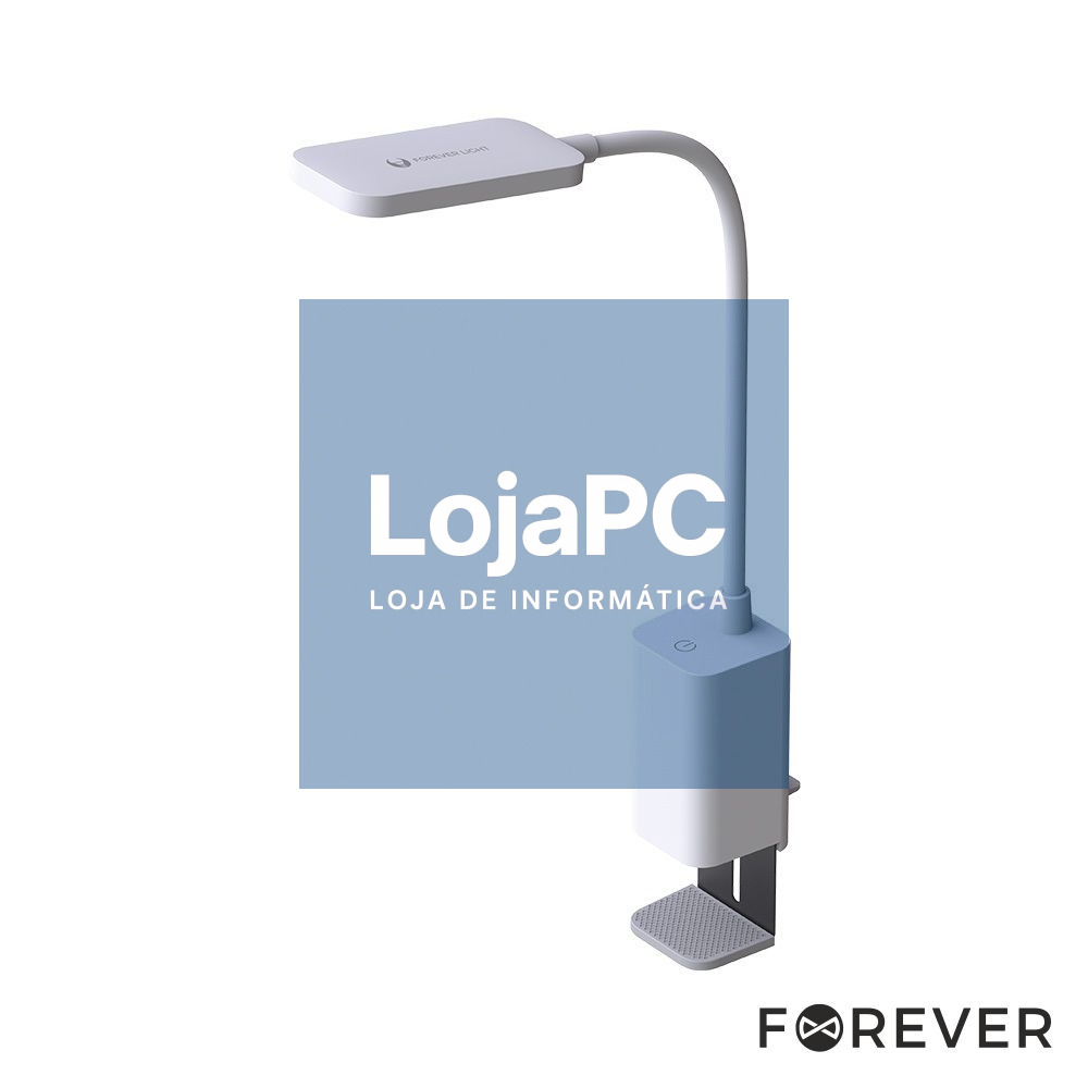 Candeeiro Secretária LED 6W 4000K C/ Grampo FOREVER