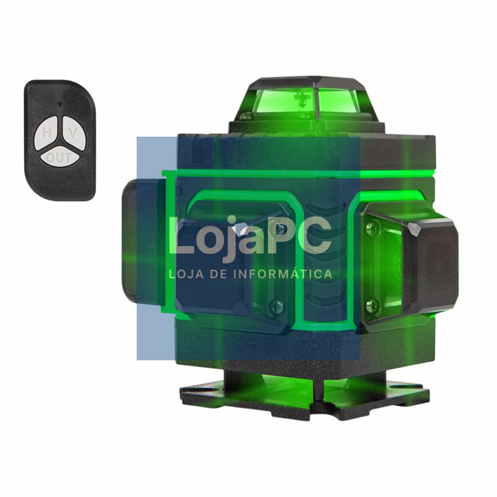 Nível de Laser 4D 360° de 16 linhas a Bateria C/ Comando