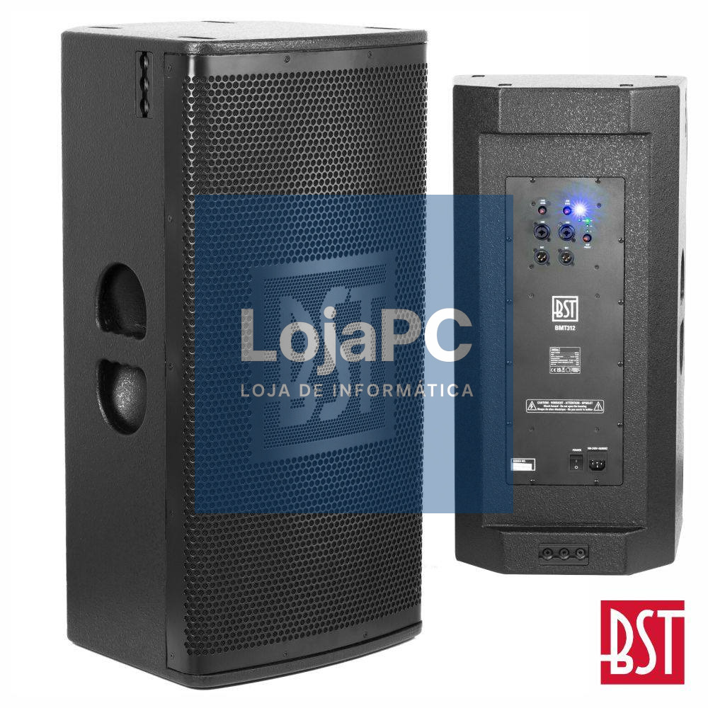 Coluna Amplificada Profissional 12" 1600W DSP BST