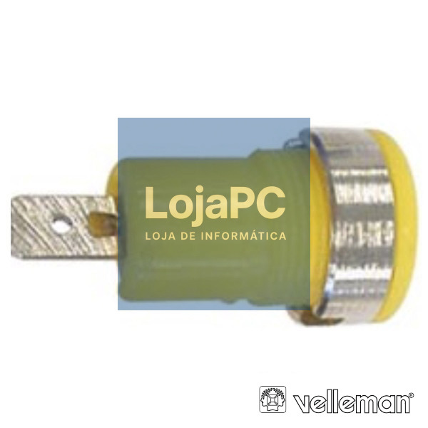 BORNE TERMINAL 4MM AMARELO VELLEMAN