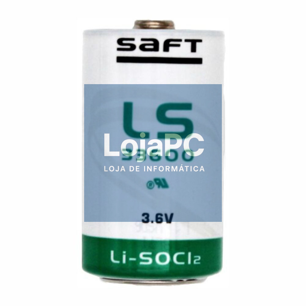 Pilha Lítio LS33600 3.6V 17000mAh SAFT