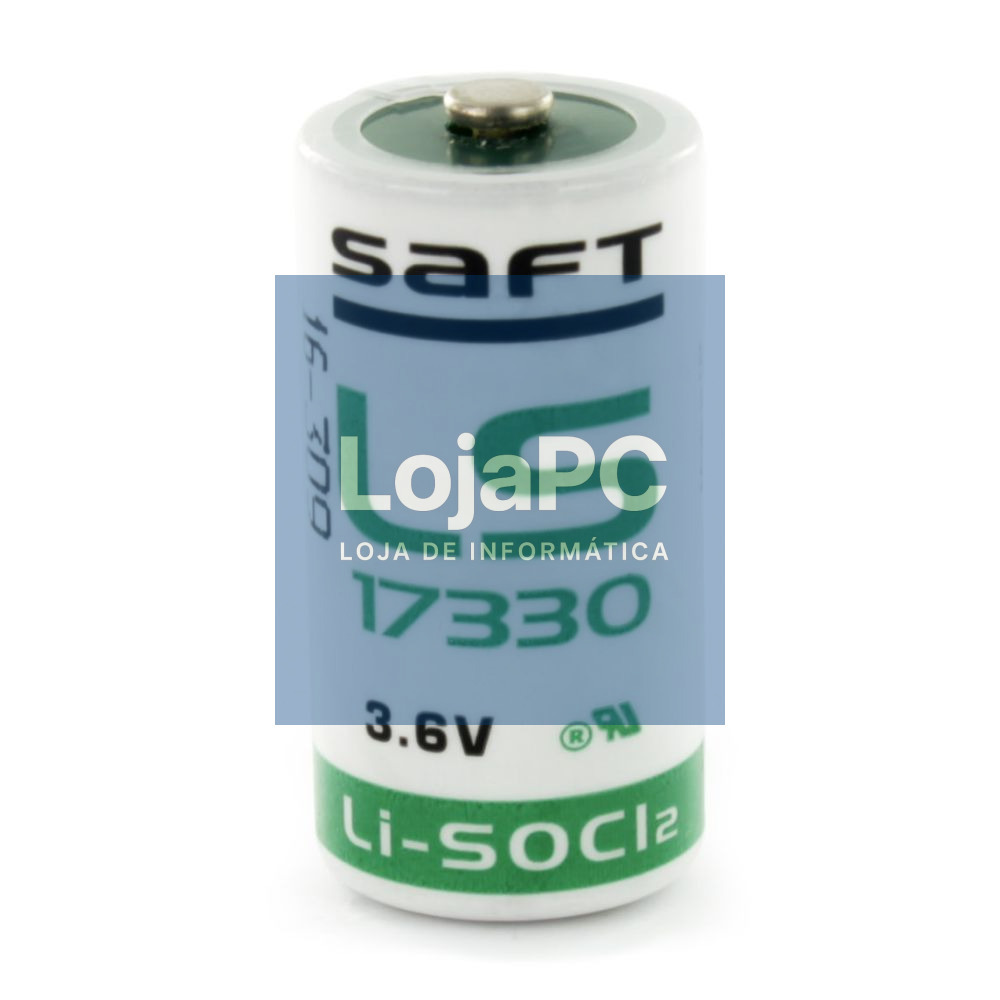 Pilha Lítio 17330 3.6V 2100mAh SAFT