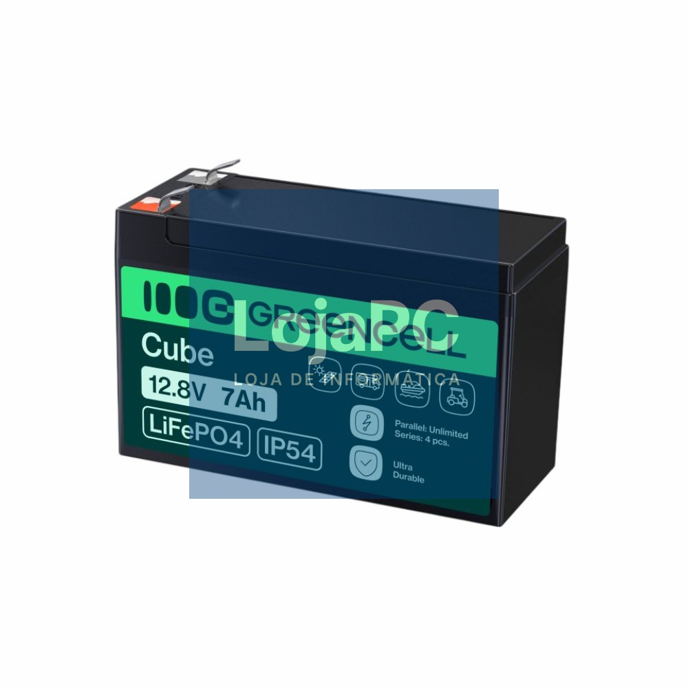 Bateria de Líto LiFePO4 7A 12.8V GREEN CELL
