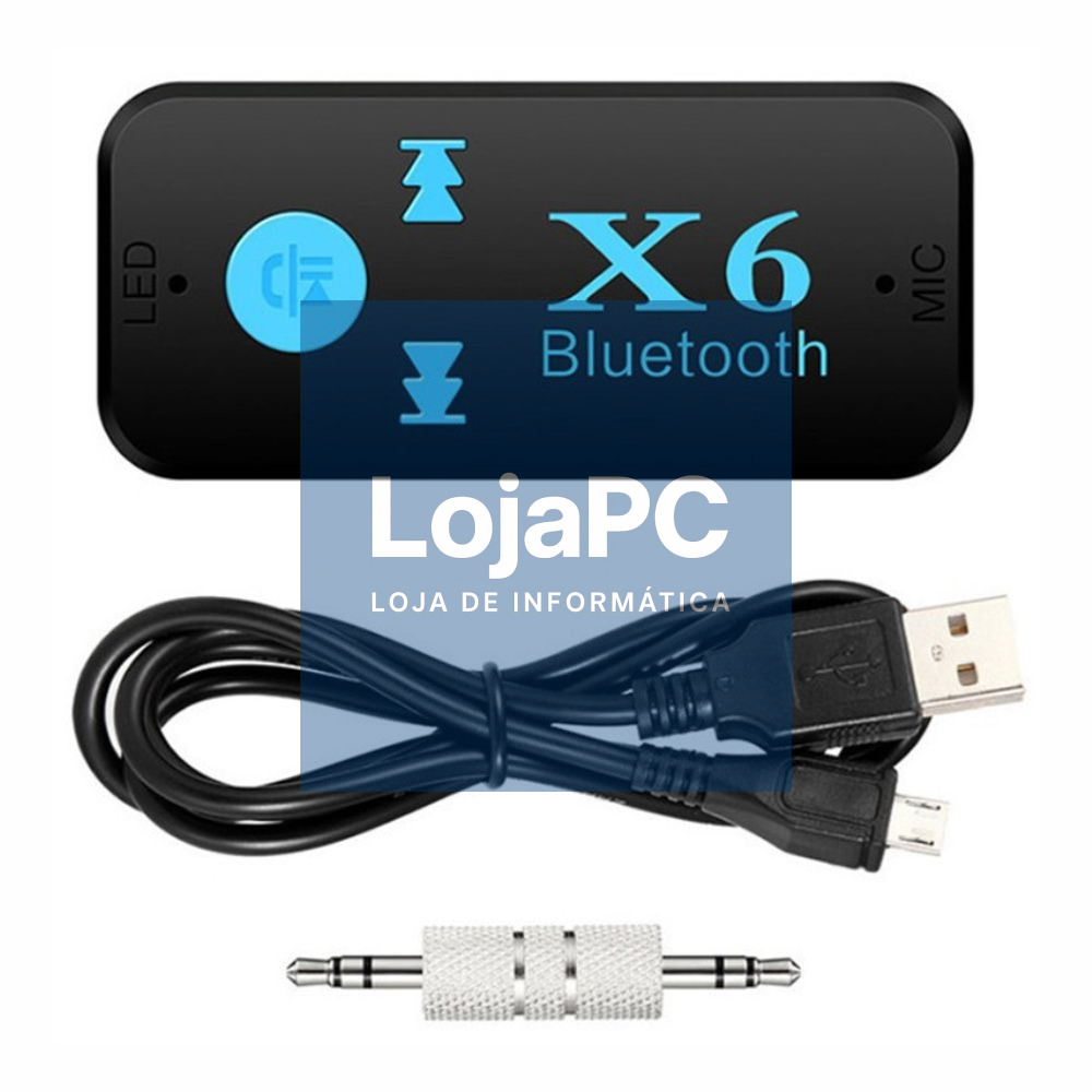Receptor Áudio Bluetooth C/ Adaptador Aux