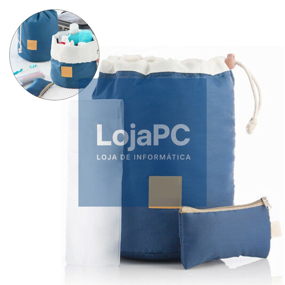 BOLSA DE VIAGEM P/ COSMÉTICOS EM POLIÉSTER IMPERMEÁVEL