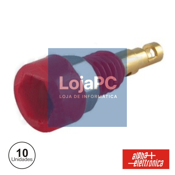 BORNE TERMINAL 2MM VERMELHO