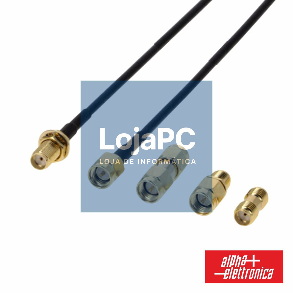 Cabo SMA Macho/Fêmea c/ 2 adaptadores 5m ALPHA