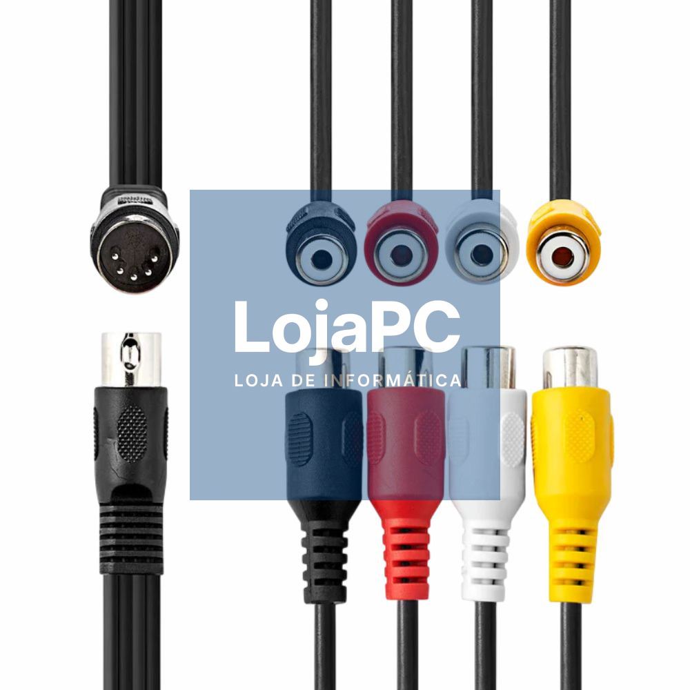 Cabo Din 5P Macho / 4Rca Macho 0.20m