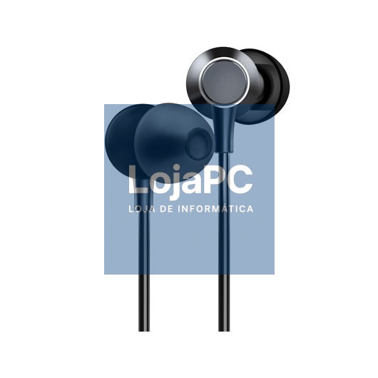 BLACK METALLIZED WIRED HEADPHONES