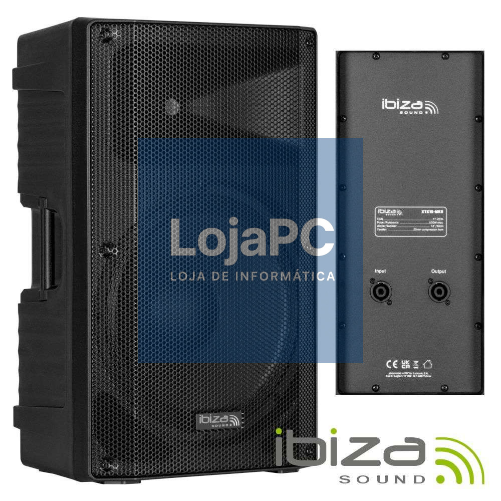 Coluna Passiva 15” 600Wmáx ABS IBIZA