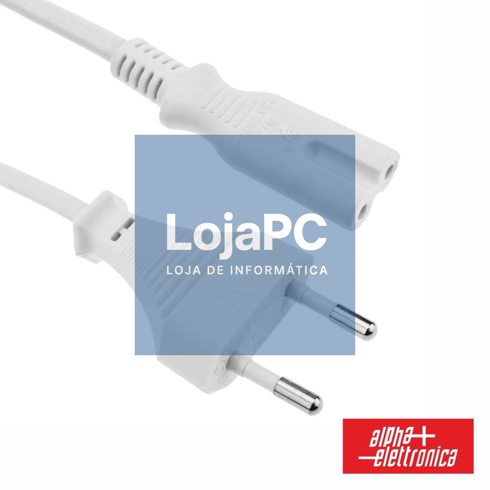 Cabo Alimentação AC Plano / Tipo 8 Iec C7 1.5m ALPHA