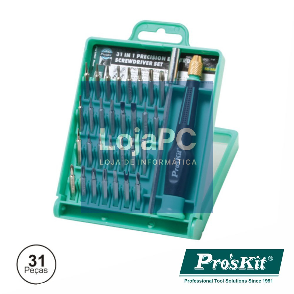 CONJUNTO DE CHAVE C/ 30 BITS E EXTENSOR PROSKIT