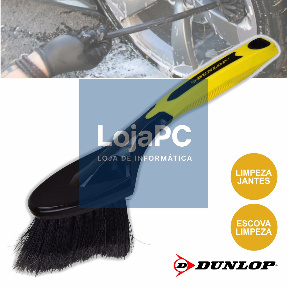 ESCOVA DE LIMPEZA AUTOMÓVEL P/ JANTES DUNLOP