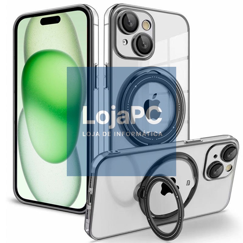 COOL Cover for iPhone 15 Plus Magnetic Ring Black — imagem 2