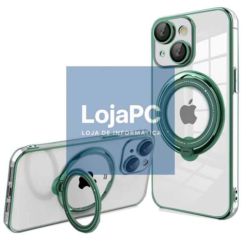 COOL Cover for iPhone 15 Plus Magnetic Ring Green