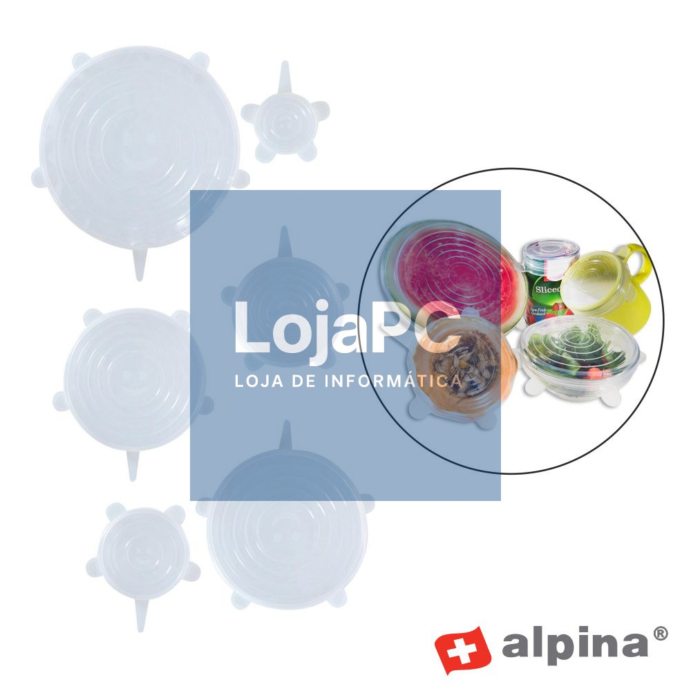 Conjunto 6 Tampas de Silicone ALPINA