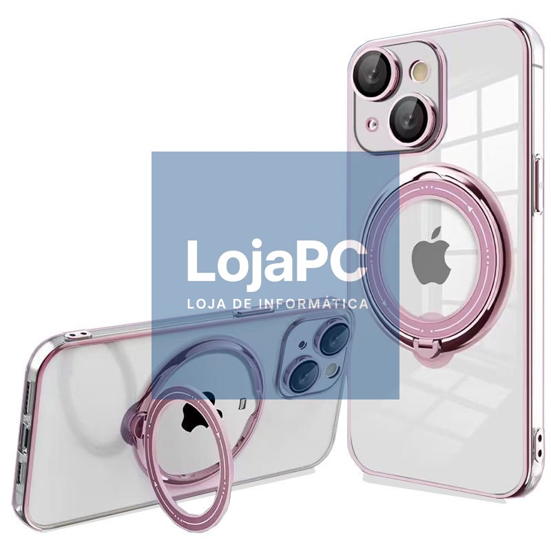 COOL Cover for iPhone 15 Plus Magnetic Ring Pink