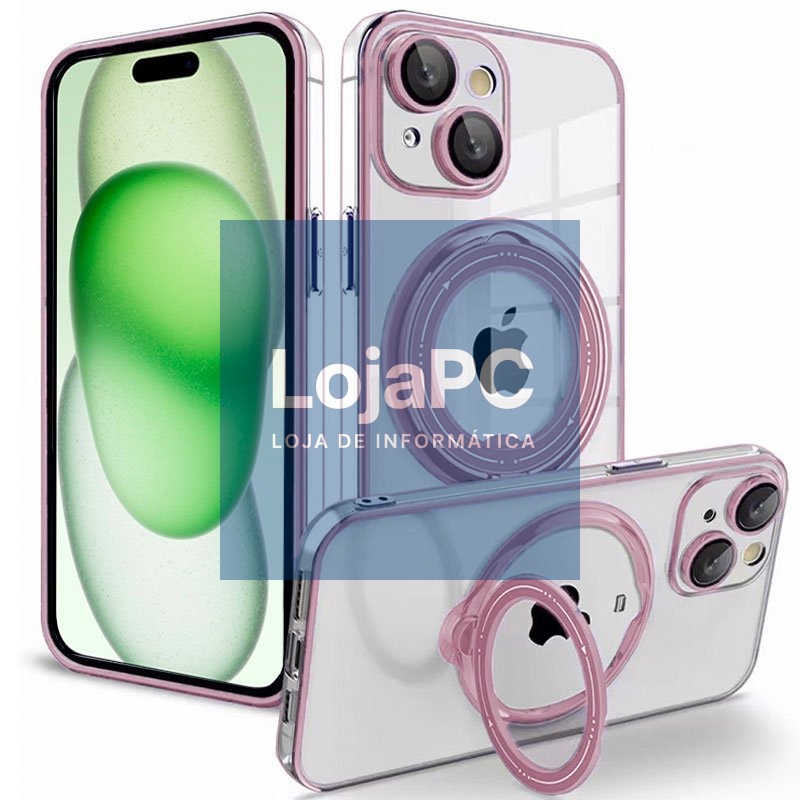 COOL Cover for iPhone 15 Plus Magnetic Ring Pink — imagem 2