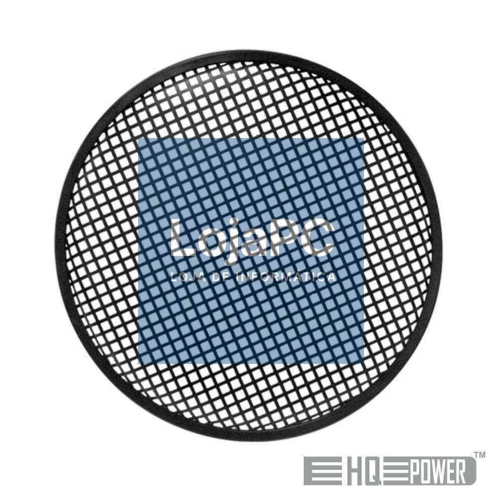 Grelha Metálica Preta 12" HQPOWER