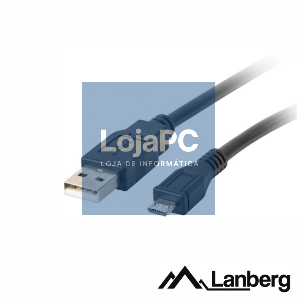 Cabo USB-A 2.0 Macho / Micro USB Macho 1m LANBERG