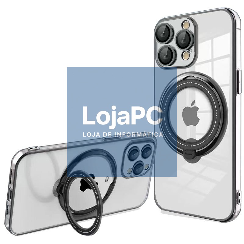 COOL Cover for iPhone 15 Pro Magnetic Ring Black